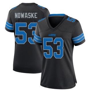 Game Trevor Nowaske Women's Detroit Lions Alternate 2nd Jersey - Black