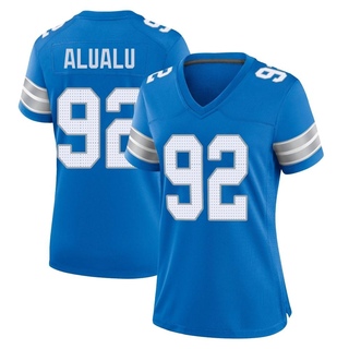 Game Tyson Alualu Women's Detroit Lions 2nd Jersey - Blue