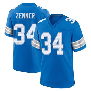 Game Zach Zenner Men's Detroit Lions 2nd Jersey - Blue