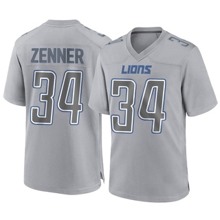 Game Zach Zenner Men's Detroit Lions Atmosphere Fashion Jersey - Gray