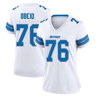 Game Zein Obeid Women's Detroit Lions 2nd Jersey - White