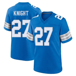 Game Zonovan Knight Men's Detroit Lions 2nd Jersey - Blue