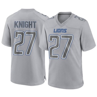 Game Zonovan Knight Youth Detroit Lions Atmosphere Fashion Jersey - Gray