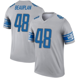 Legend Abraham Beauplan Youth Detroit Lions Inverted Jersey - Gray