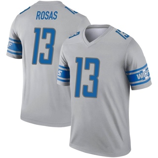 Legend Aldrick Rosas Men's Detroit Lions Inverted Jersey - Gray