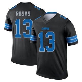 Legend Aldrick Rosas Men's Detroit Lions Jersey - Black