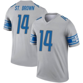 Legend Amon-Ra St. Brown Men's Detroit Lions Inverted Jersey - Gray