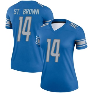 Legend Amon-Ra St. Brown Women's Detroit Lions Jersey - Blue