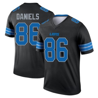 Legend Darrell Daniels Men's Detroit Lions Jersey - Black