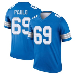 Legend Darrin Paulo Men's Detroit Lions 2nd Jersey - Blue