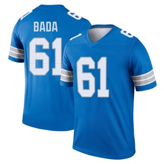 Legend David Bada Men's Detroit Lions 2nd Jersey - Blue