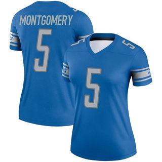 Legend David Montgomery Women's Detroit Lions Jersey - Blue