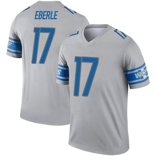 Legend Dominik Eberle Men's Detroit Lions Inverted Jersey - Gray