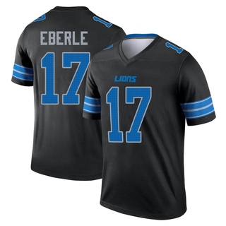 Legend Dominik Eberle Men's Detroit Lions Jersey - Black