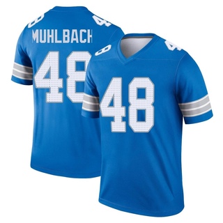 Legend Don Muhlbach Men's Detroit Lions 2nd Jersey - Blue