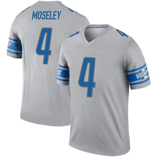 Legend Emmanuel Moseley Men's Detroit Lions Inverted Jersey - Gray