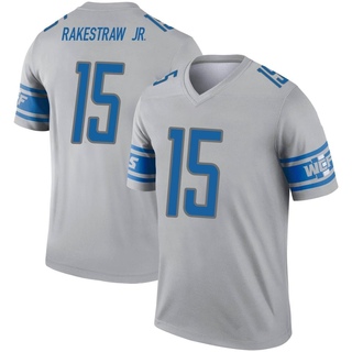 Legend Ennis Rakestraw Jr. Men's Detroit Lions Inverted Jersey - Gray