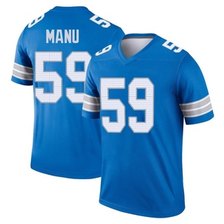 Legend Giovanni Manu Men's Detroit Lions 2nd Jersey - Blue