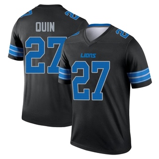 Legend Glover Quin Men's Detroit Lions Jersey - Black