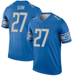 Legend Glover Quin Men's Detroit Lions Jersey - Blue