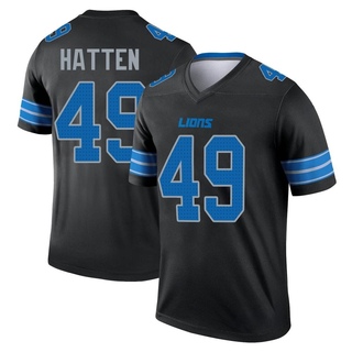 Legend Hogan Hatten Men's Detroit Lions Jersey - Black