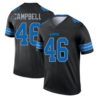 Legend Jack Campbell Men's Detroit Lions Jersey - Black