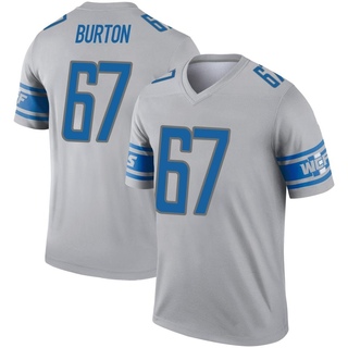 Legend Jake Burton Men's Detroit Lions Inverted Jersey - Gray