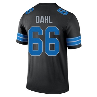 Legend Joe Dahl Men's Detroit Lions Jersey - Black