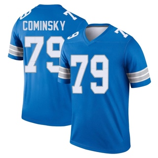 Legend John Cominsky Men's Detroit Lions 2nd Jersey - Blue