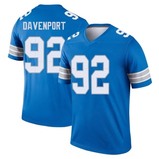 Legend Marcus Davenport Men's Detroit Lions 2nd Jersey - Blue