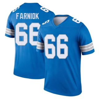 Legend Matt Farniok Men's Detroit Lions 2nd Jersey - Blue