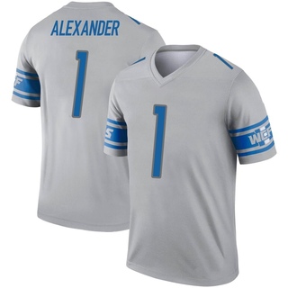 Legend Maurice Alexander Youth Detroit Lions Inverted Jersey - Gray