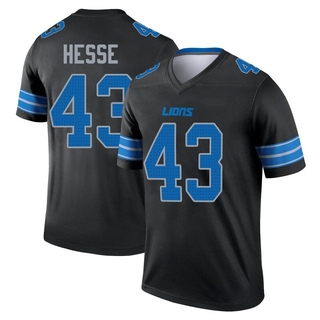 Legend Parker Hesse Men's Detroit Lions Jersey - Black