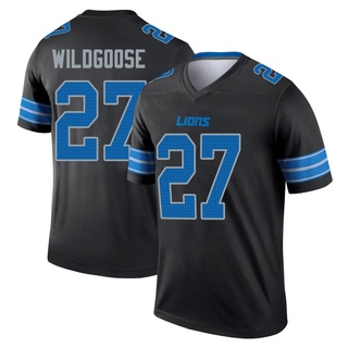 Legend Rachad Wildgoose Men's Detroit Lions Jersey - Black