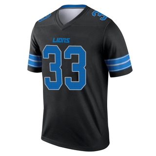 Legend Rodney Smith Men's Detroit Lions Jersey - Black