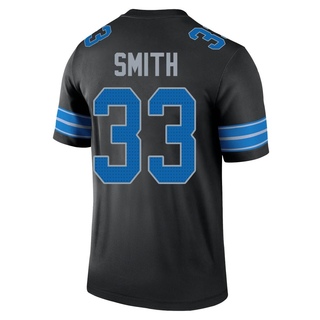 Legend Rodney Smith Men's Detroit Lions Jersey - Black