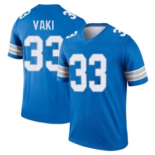 Legend Sione Vaki Men's Detroit Lions 2nd Jersey - Blue