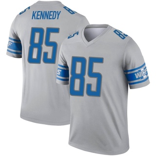 Legend Tom Kennedy Youth Detroit Lions Inverted Jersey - Gray