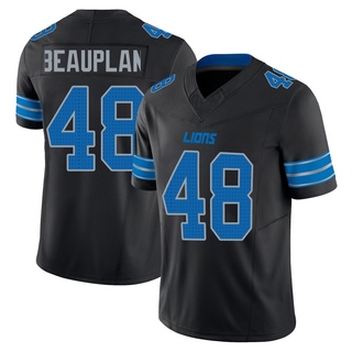 Limited Abraham Beauplan Men's Detroit Lions Alternate Vapor F.U.S.E. 2nd Jersey - Black