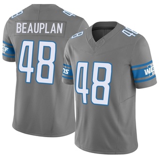 Limited Abraham Beauplan Men's Detroit Lions Silver Vapor F.U.S.E. Jersey