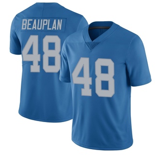 Limited Abraham Beauplan Men's Detroit Lions Throwback Vapor Untouchable Jersey - Blue