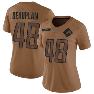 Limited Abraham Beauplan Women's Detroit Lions 2023 Salute To Service Jersey - Brown