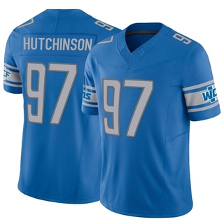 Limited Aidan Hutchinson Men's Detroit Lions Vapor F.U.S.E. Jersey - Blue