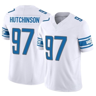 Limited Aidan Hutchinson Men's Detroit Lions Vapor F.U.S.E. Jersey - White