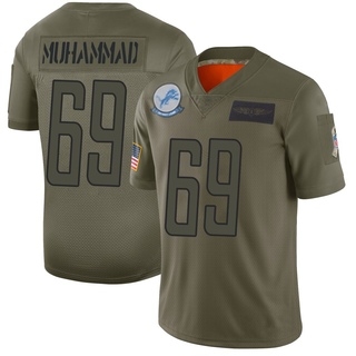 Limited Al-Quadin Muhammad Men's Detroit Lions 2019 Salute to Service Jersey - Camo