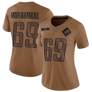 Limited Al-Quadin Muhammad Women's Detroit Lions 2023 Salute To Service Jersey - Brown