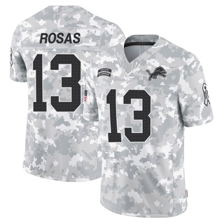 Limited Aldrick Rosas Men's Detroit Lions 2024 Salute to Service Jersey - Arctic Camo