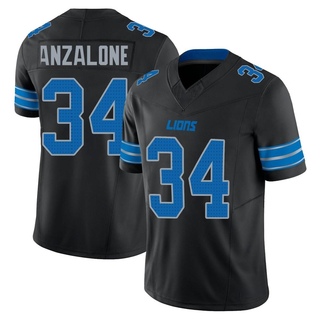 Limited Alex Anzalone Men's Detroit Lions Alternate Vapor F.U.S.E. 2nd Jersey - Black