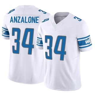 Limited Alex Anzalone Men's Detroit Lions Vapor F.U.S.E. Jersey - White