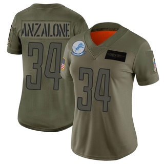 Limited Alex Anzalone Women's Detroit Lions 2019 Salute to Service Jersey - Camo